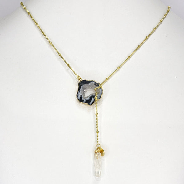 Golden Crystal Balance Lariat