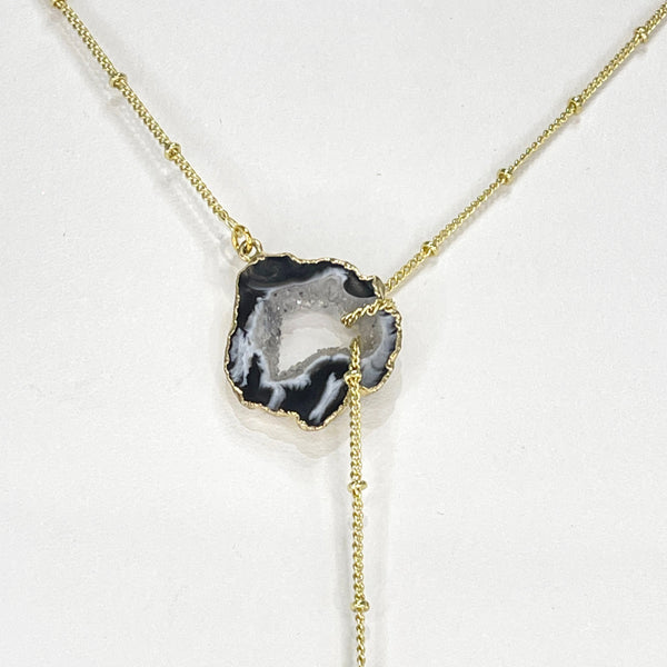 Golden Crystal Balance Lariat