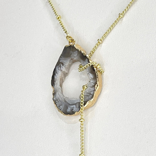 Golden Crystal Balance Lariat