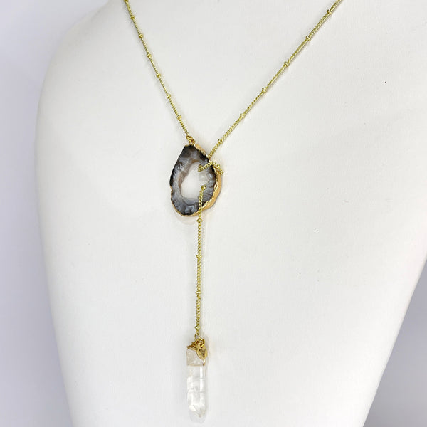 Golden Crystal Balance Lariat