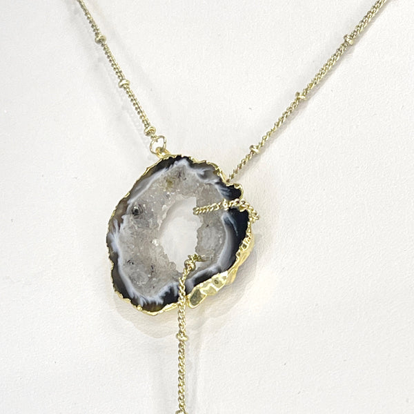 Golden Crystal Balance Lariat