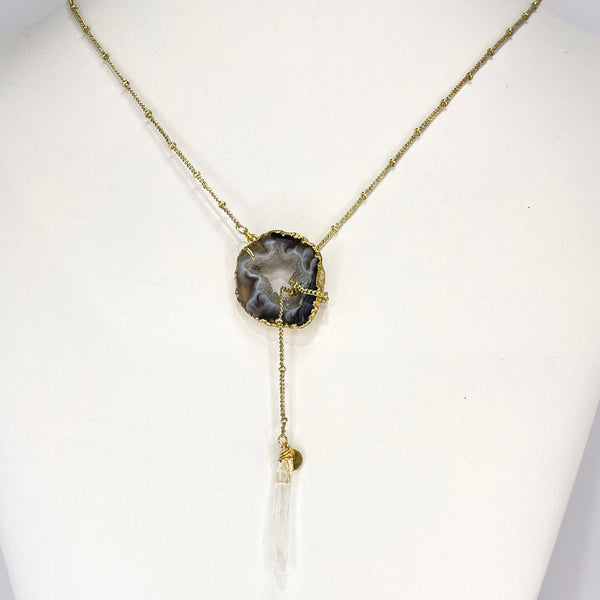 Golden Crystal Balance Lariat
