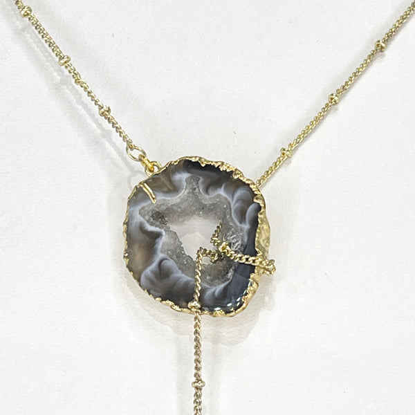 Golden Crystal Balance Lariat