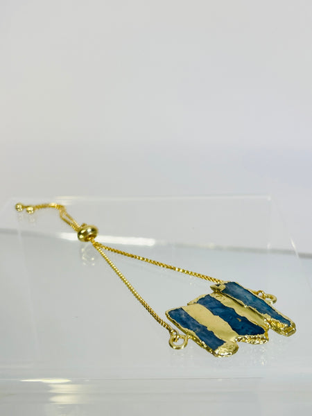 ･ﾟ✧*･ﾟ* SOLD OUT *･ﾟ*✧･ﾟ     Kyanite Trio Bracelet in Gold