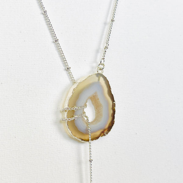 ･ﾟ✧*･ﾟ* SOLD OUT *･ﾟ*✧･ﾟ     Silver Crystal Balance Lariat